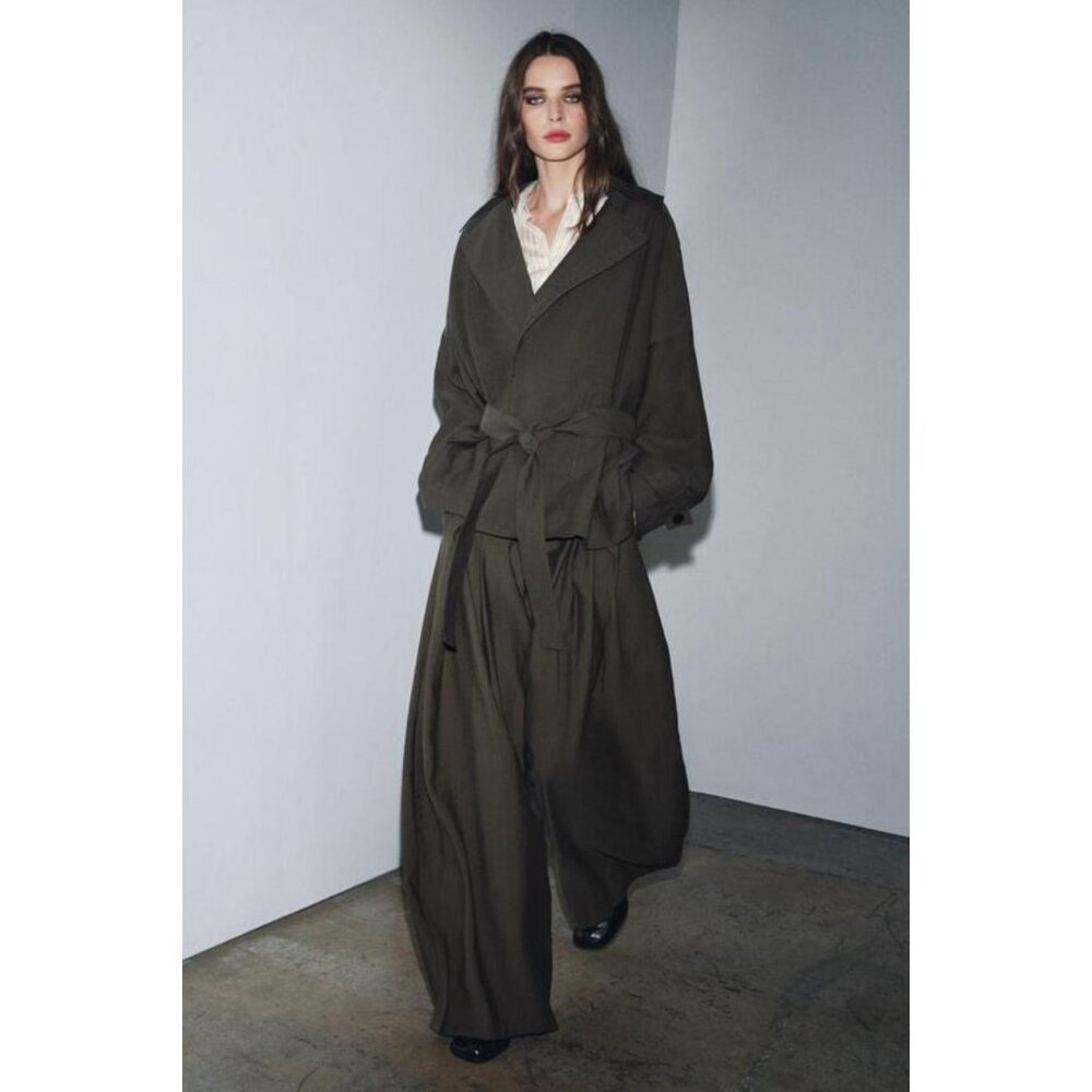 ZARA ZW COLLECTION FRONT PLEAT TROUSERS